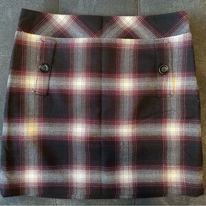 Ann Loft Mini dress skirt poly/rayon lined  with back zipper